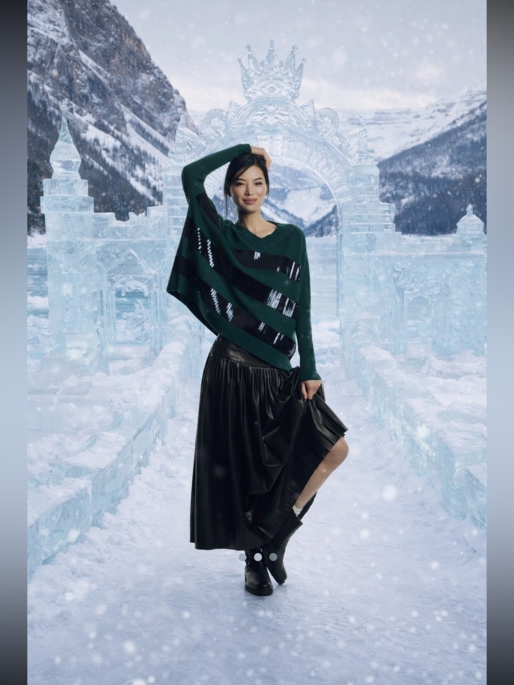 ⛄️RARE⛄️ Cashmere Anthropologie NWT Maeve Cashmere Sequin Sweater size S.